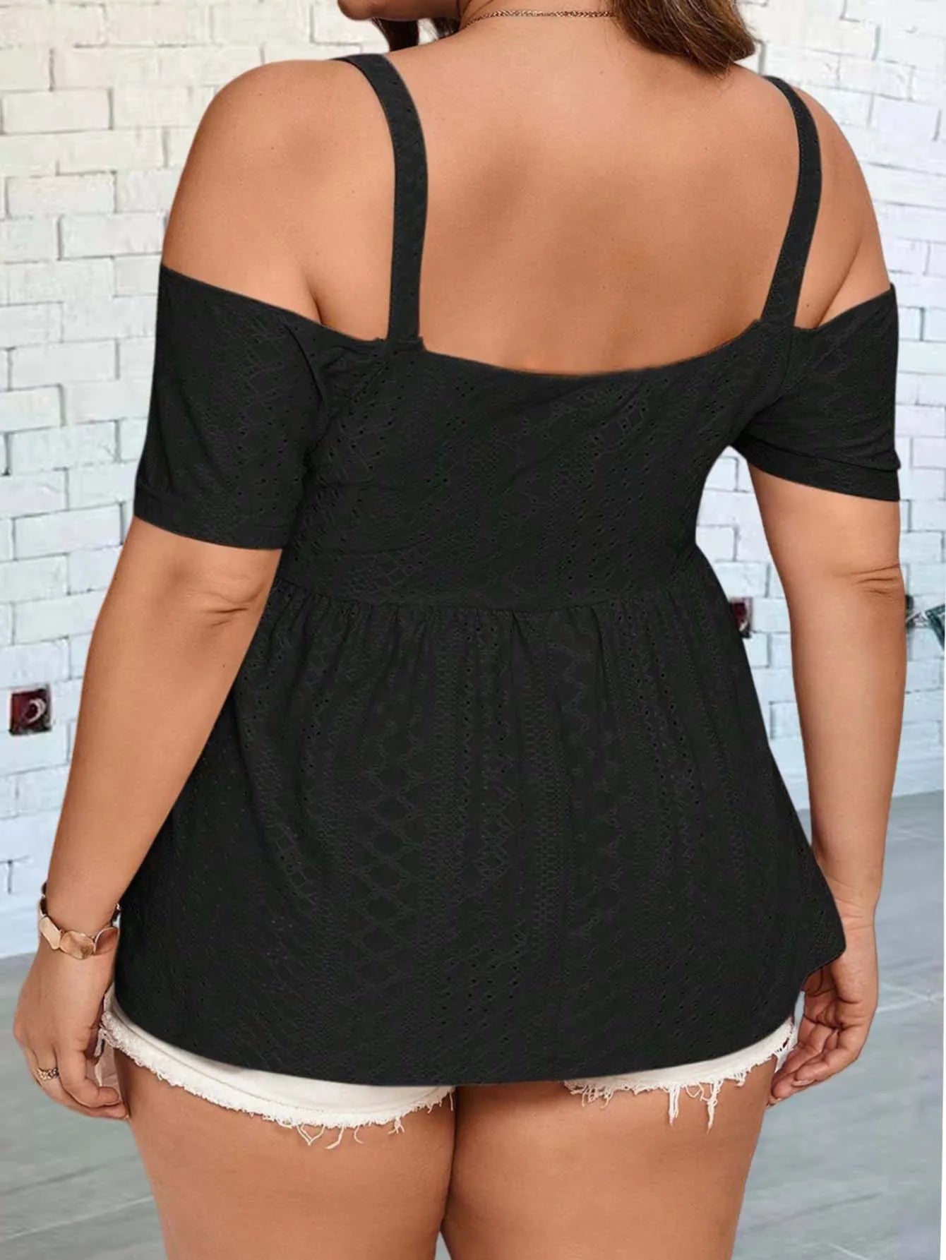 Elegant off-shoulder vest suitable for commuting and traveling, new fashion plus size women's clothing vest
