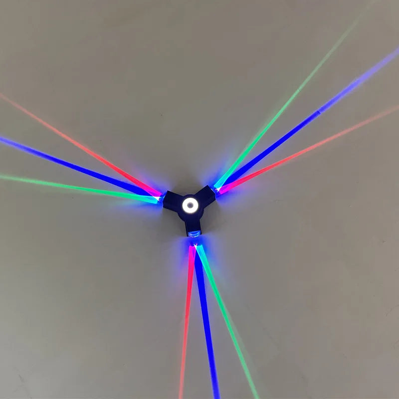 Roukeymi indoor RGB  LED wall lights 6 w glowing double up down bedroom head lamp home decor bathroom decor  decoration chambre