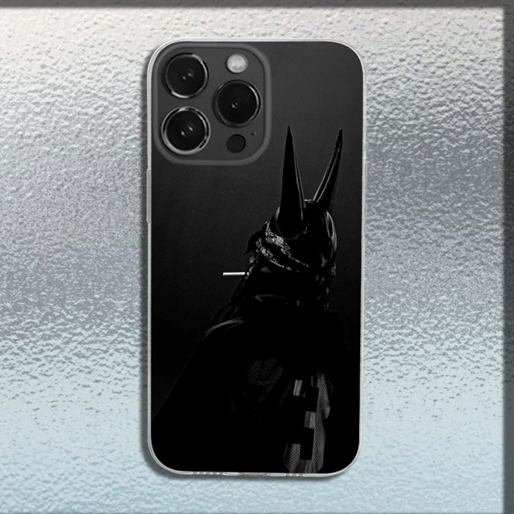 I AM MUSIC P-Playboi Carti Phone Case For iPhone 16,15,14,13,12,11 Plus,Pro,Max,XR,XS,X,Plus,SE,Mini Transparent Soft Cover