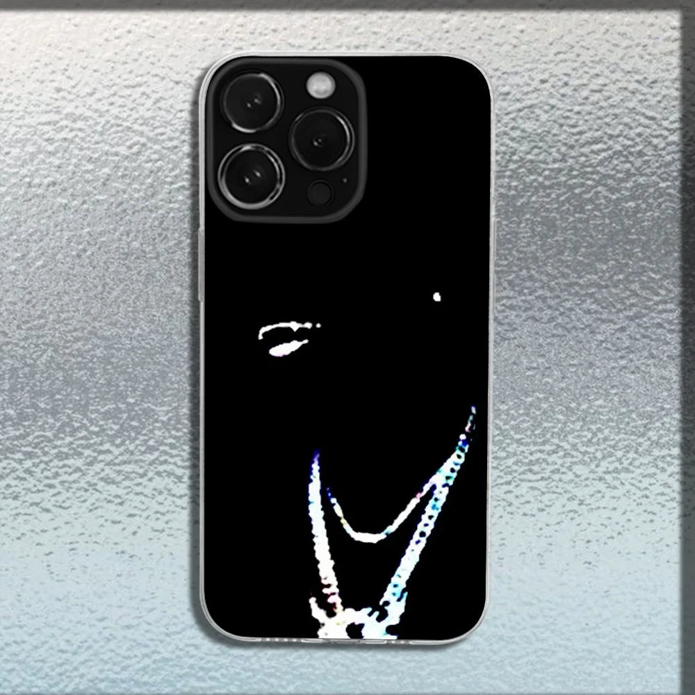 I AM MUSIC P-Playboi Carti Phone Case For iPhone 16,15,14,13,12,11 Plus,Pro,Max,XR,XS,X,Plus,SE,Mini Transparent Soft Cover