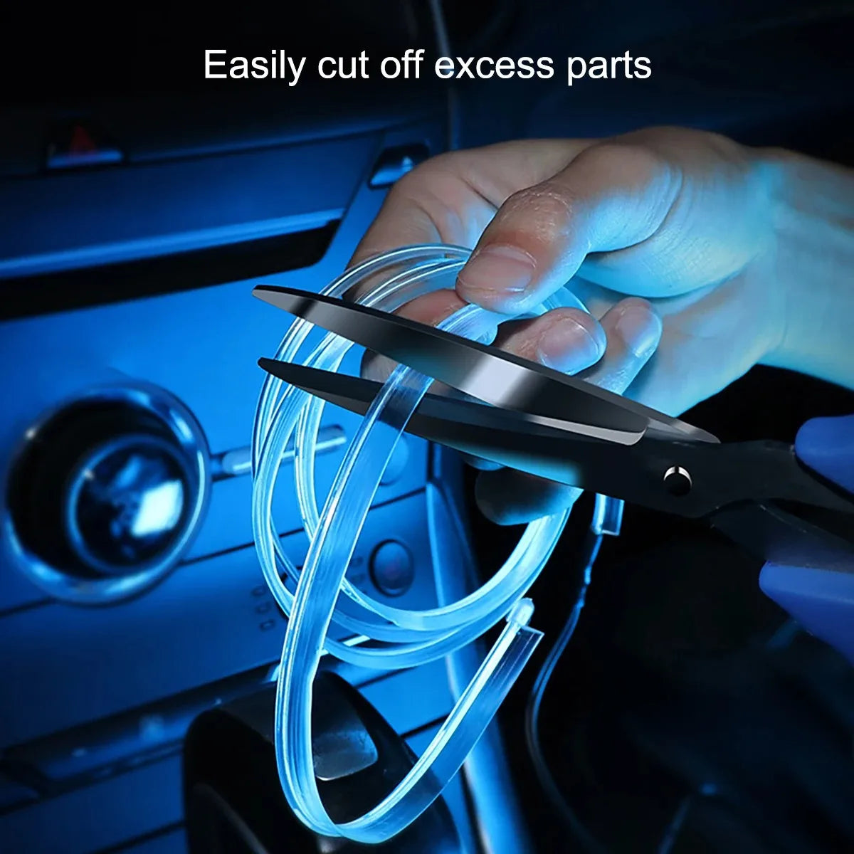 Car Environment El Wire LED USB Flexible Neon Interior Lights Assembly RGB For Automotive Decoration Lighting 3M Hidden APP