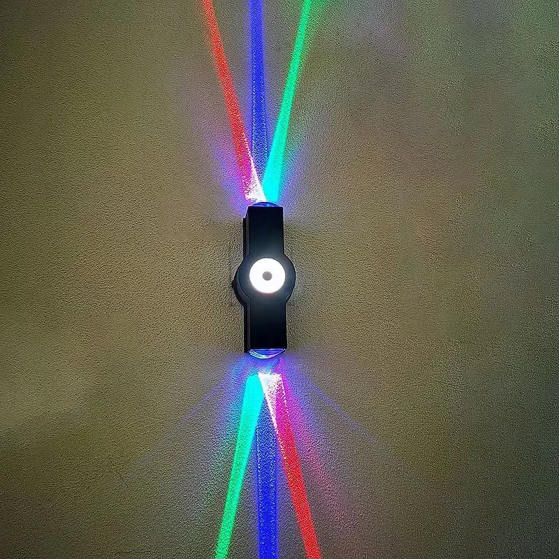 Roukeymi indoor RGB  LED wall lights 6 w glowing double up down bedroom head lamp home decor bathroom decor  decoration chambre