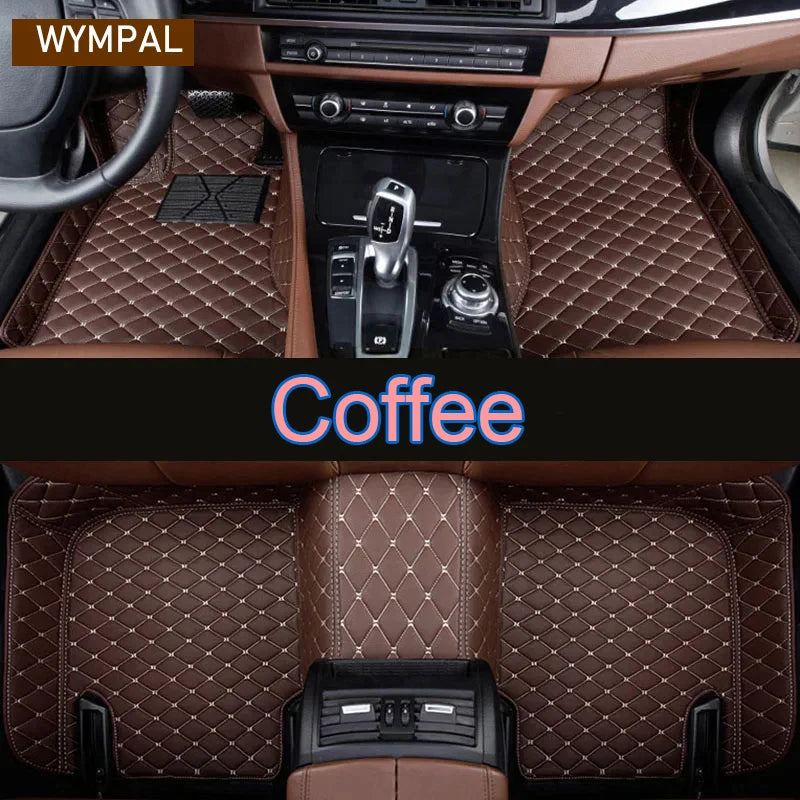 Car Floor Mats For Jeep Grand Cherokee WJ 1999 2000 2001 2002 2003 2004 Leather Mat Covers Floors Car Accessories Tapis Voiture
