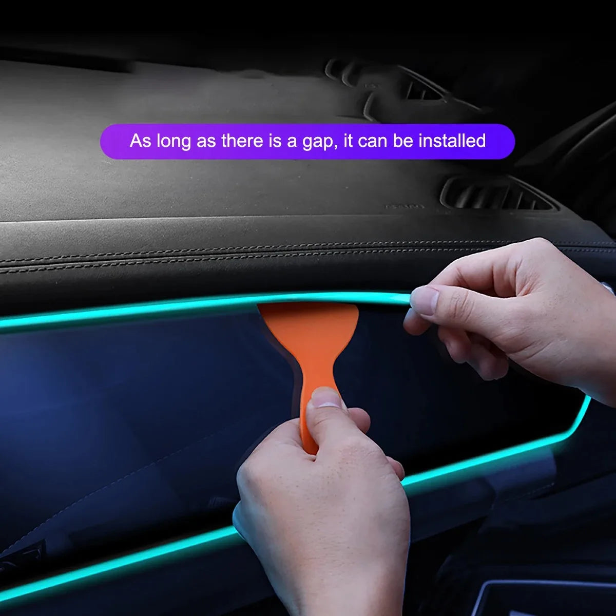 Car Environment El Wire LED USB Flexible Neon Interior Lights Assembly RGB For Automotive Decoration Lighting 3M Hidden APP